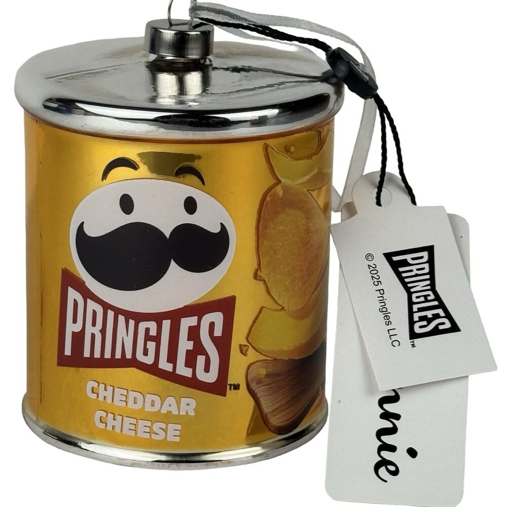 Pringles Can Christmas Tree Ornament Mr. Pringle Hanging Decorative Patoto Chips